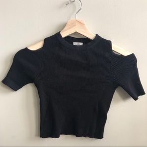 Brandy Melville cold shoulder crop
